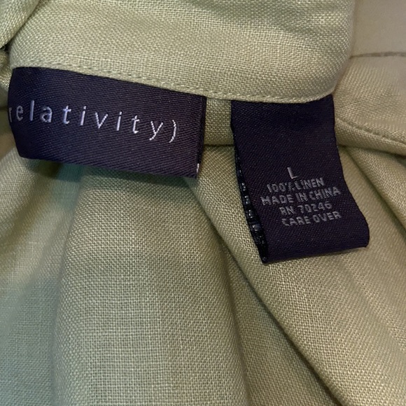 FINAL MARKDOWN before deleting…NWOT 100% LINEN TOP SIZE LARGE - Picture 6 of 6